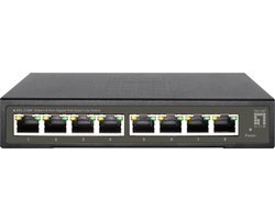 LevelOne GES-2108P netwerk-switch Managed L2 Gigabit Ethernet (10/100/1000) Power over Ethernet (PoE) Zwart