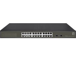 LevelOne GES-2126 netwerk-switch Managed L2 Gigabit Ethernet (10/100/1000) Zwart