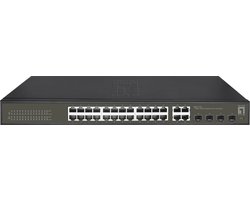 LevelOne GES-2128 netwerk-switch Managed L2 Gigabit Ethernet (10/100/1000) Zwart