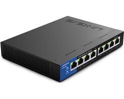 Linksys LGS108P - Netwerk Switch - Unmanaged - PoE Switch - 1000 Mbps - 8-Poorten