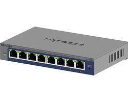 NETGEAR GS108E - Netwerkswitch - Plus Gigabit - 8-Poorten - Unmanaged