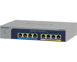 NETGEAR MS108UP - Netwerkswitch - Unmanaged - 8 poorten - PoE