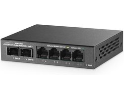 Netwerk Switch - 2x 10G SFP+ Internet Splitter - Ethernet - Voor Internetkabel