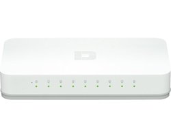 Netwerk Switch - 8 Aansluitingen - Internet Splitter - Ethernet - Voor Internetkabel - Wit