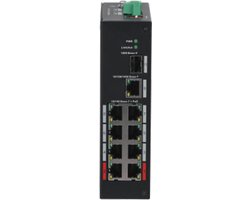 PFS3110-8ET-96 - 10 Poorts DIN Switch met 8 PoE poorten