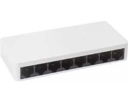 PIX-LINK LV-SW08 Netwerkswitch 8 poorten 10/100 Mbps Wit