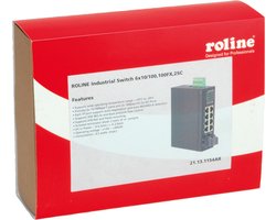 ROLINE industriële switch, 6x RJ-45 en 2x RJ-45 of SC, unmanaged