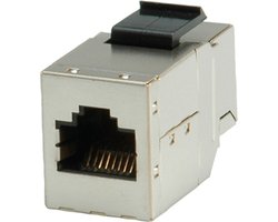 ROLINE RJ45 koppelstuk, Keystone, afgeschermd, Cat.6A (Class EA)