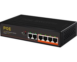 SBVR® TXE064 - Netwerk Switch - PoE Switch - 6 poorten - 100 Mbps - RJ45