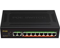 SBVR® TXE143 - Netwerk Switch - PoE Switch - 10 poorten - RJ45 - 1.000 Mbps