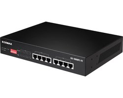 Switch Edimax GS-1008PL V2 Gigabit Ethernet Black