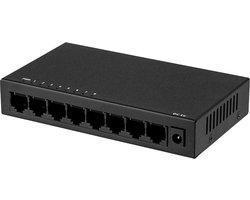 Technetix - 8 Ports Gigabit Ethernet Switch incl. voeding