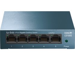 TP-Link LS105G - Netwerk Switch - Unmanaged - 5 poorten - Stalen Kast