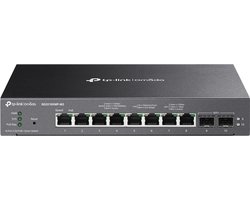 TP-Link Omada SG2210XMP-M2 netwerk-switch Managed L2/L2+ 2.5G Ethernet (100/1000/2500) Power over Ethernet (PoE) Bureaublad-/wandmontage Zwart