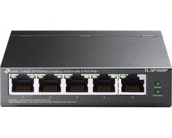 TP-Link TL-SF1005P - Netwerk Switch- Unmanaged -PoE Switch - 5 poorten