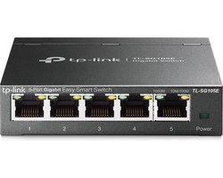 TP-Link TL-SG105E - Netwerk Switch - Smart managed - 5 poorten