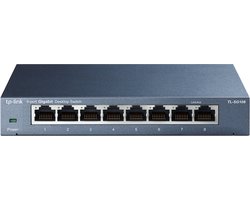 TP-Link TL-SG108 netwerk-switch Unmanaged L2 Gigabit Ethernet (10/100/1000) Zwart