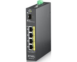 Zyxel RGS100-5P Unmanaged L2 Gigabit Ethernet (10/100/1000) Power over Ethernet (PoE) Zwart