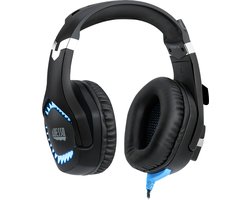 Adesso Xtream G3 Gaming headset - koptelefoon - met microfoon - zwart en blauw - 2,1 meter