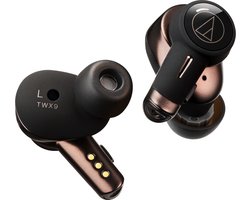 Audio-Technica ATH-TWX9 hoofdtelefoon/headset Hoofdtelefoons Draadloos In-ear Muziek Bluetooth Bruin