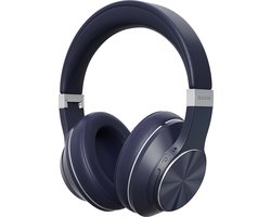 Auronic QuietSound Bluetooth Koptelefoon Draadloos - Over-ear - Active Noise Cancelling - Microfoon - Incl. Carry Case - Blauw