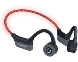 Draadloze open-ear hoofdtelefoon - OPN SOUND - DASHLYTE - LED-hardloophoofdtelefoon - Bluetooth 5.2 - Zwart