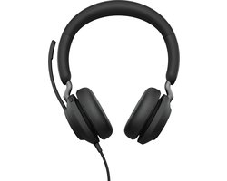 Jabra Evolve2 40 SE Headset Bedraad Hoofdband Oproepen/muziek USB Type-C Zwart