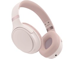 Koptelefoon Bluetooth - Draadloze Koptelefoon - Koptelefoon Draadloos met Microfoon - 55+ Uur Batterijduur - Over Ear - Passieve Noise Cancelling - Inklapbaar - Roze Goud