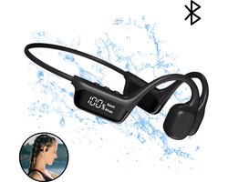 MrGoods - Bone Conduction Headphone - Open Ear Koptelefoon - Bone Conduction Koptelefoon - Sport Oortjes - Koptelefoon Bone - Sport Hoofdtelefoon - Waterdicht - Bluetooth 5.4 - 32GB Geheugen - Geschikt voor elk Apparaat - Zwart