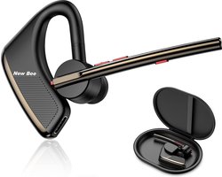 Nieuwe Bee draadloze Bluetooth-headset V5.2 lichtgewicht hoofdtelefoon met één oor en 24 uur gesprekstijd voor iPhone, Android, pc