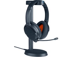 Onanoff FokusPlus noise cancelling hoofdtelefoon - Headset met microfoon - draadloze koptelefoons – 50 uur batterijduur – Multipoint technologie – Draadloze oplaadstation meegeleverd - Deep Blue