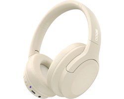 OOQE PRO HX9 - Koptelefoon | Koptelefoon Bluetooth | Koptelefoon Draadloos | Koptelefoon met Microfoon | Passive Noise Cancelling | ClearTone: Zuiver | Nieuwste Bluetooth 5.3 | Opvouwbaar | Ergonomisch | Energiezuinig: Lange Batterijduur | Beige