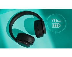 Philips TAH6509BK/00 Over ear koptelefoon , Noise Canceling Pro (Ruisonderdrukking) Pasvorm over het oor Natuurlijk geluid. Dynamische bas Tot 70 uur afspeeltijd - Zwart