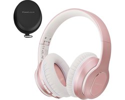 PowerLocus Draadloze Active Noise Cancelling Over-Ear Koptelefoon - Bluetooth Hoofdtelefoon - Met microfoon - Rose Gold