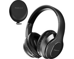 PowerLocus Draadloze Active Noise Cancelling Over-Ear Koptelefoon - Bluetooth Hoofdtelefoon - Met microfoon - Zwart