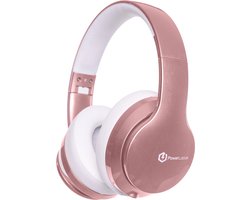 PowerLocus P6 Draadloze Over-Ear Koptelefoon Inklapbaar - Bluetooth Hoofdtelefoon - Met microfoon - Rose Gold