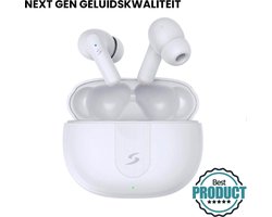 Soultech MagicPro Bluetooth Oordopjes – Actieve Noise Cancelling (ANC), Transparante Modus en Kristalheldere Gesprekken (ENC) – Ultieme Geluidskwaliteit, Lange Batterijduur – Wit