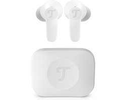 Teufel AIRY TWS 2 - In-ear bluetooth koptelefoon, actieve noise cancelling, draadloze oortjes met oplaadcase , pure white