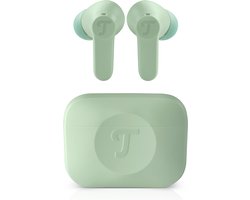 Teufel AIRY TWS 2 - In-ear bluetooth koptelefoon, actieve noise cancelling, draadloze oortjes met oplaadcase , sage green