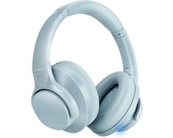 Tuinyo - Draadloze koptelefoon met noise cancelling - Over ear - 60 Uur speeltijd - Diepe bas - Hi-Fi Stereo geluid - comfortabele oorkussens - Inclusief reisetui - Grijs