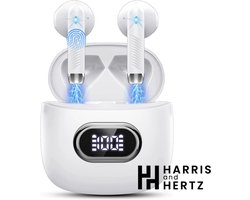 Wireless Earbuds - Draadloze Oordopjes Met Bluetooth 5.3 - USB-C - wit Harris and Hertz