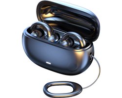 Bone conduction headphone-Open Ear Koptelefoon-Oordopjes met Oplaadcase - Sport koptelefoon - Bluetooth 5.3 - Draadloos-DT4.0 gerichte geluidsoverdracht-50 uur batterijduur - zwart