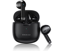 Docci® Draadloze Oordopjes - Bluetooth Earpods - Draadloze Oortjes - Koptelefoon voor IOS & Android - Zwarte Draadloze Oordopjes