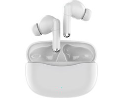 Fairweather Draadloze Bluetooth Oordopjes - Pro Series 5 – Earpods - Active Noise Canceling -Oortjes – 30 uur afspeeltijd - In-Ear - Geschikt voor Apple iOs & Android - Wit