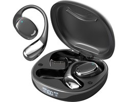 Haley family Oortjes Draadloos- Open-Ear-Bone Conduction headphone-Sport Volledig Draadloze on-ear Oortjes -Bluetooth Headset met Oplaadcase- Bluetooth 5.4- Touch Control Open Oor waterdichte oortelefoon-Inclusief Oorhaak