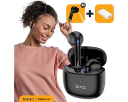 Hoco ES56 Draadloze Oordopjes - Bluetooth Oordopjes - Earpods - Draadloze Oortjes - Oortjes Draadloos - Geschikt Voor Smartphone & Laptop - Zwart