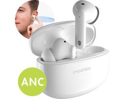 iMoshion Aura Pro Earbuds - Draadloze Oordopjes met Active Noise Cancelling (ANC) - Wireless Bluetooth Earphones - Oortjes - Wit