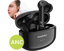 iMoshion Aura Pro Earbuds - Draadloze Oordopjes met Active Noise Cancelling (ANC) - Wireless Bluetooth Earphones - Oortjes - Zwart