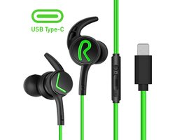 In-Ear Oordopjes met USB C Aansluiting - Oortjes met Draad en Microfoon voor Telefoon / Tablet / Laptop / Smartphone / GSM