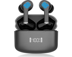 ISHIVA® Bluetooth Oordopjes met Active Noise Cancelling (ANC+ENC) - Draadloze Oordopjes - Oortjes Draadloos - Geschikt voor Apple en Android - USB C - cadeau